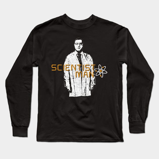 Scientist Man Long Sleeve T-Shirt by huckblade